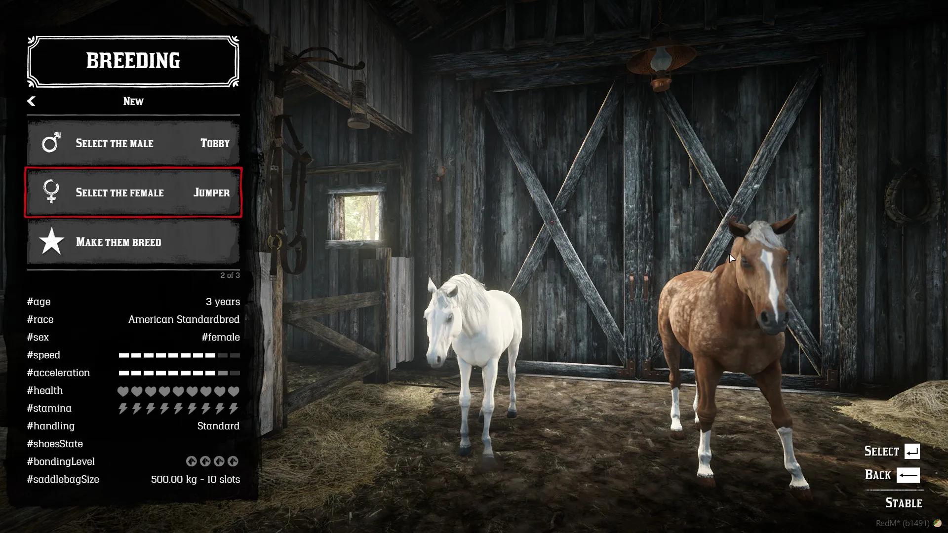 Breed male with female horse to create a new foal for your RedM Server Breed male with female horse to create a new foal for your RedM Server