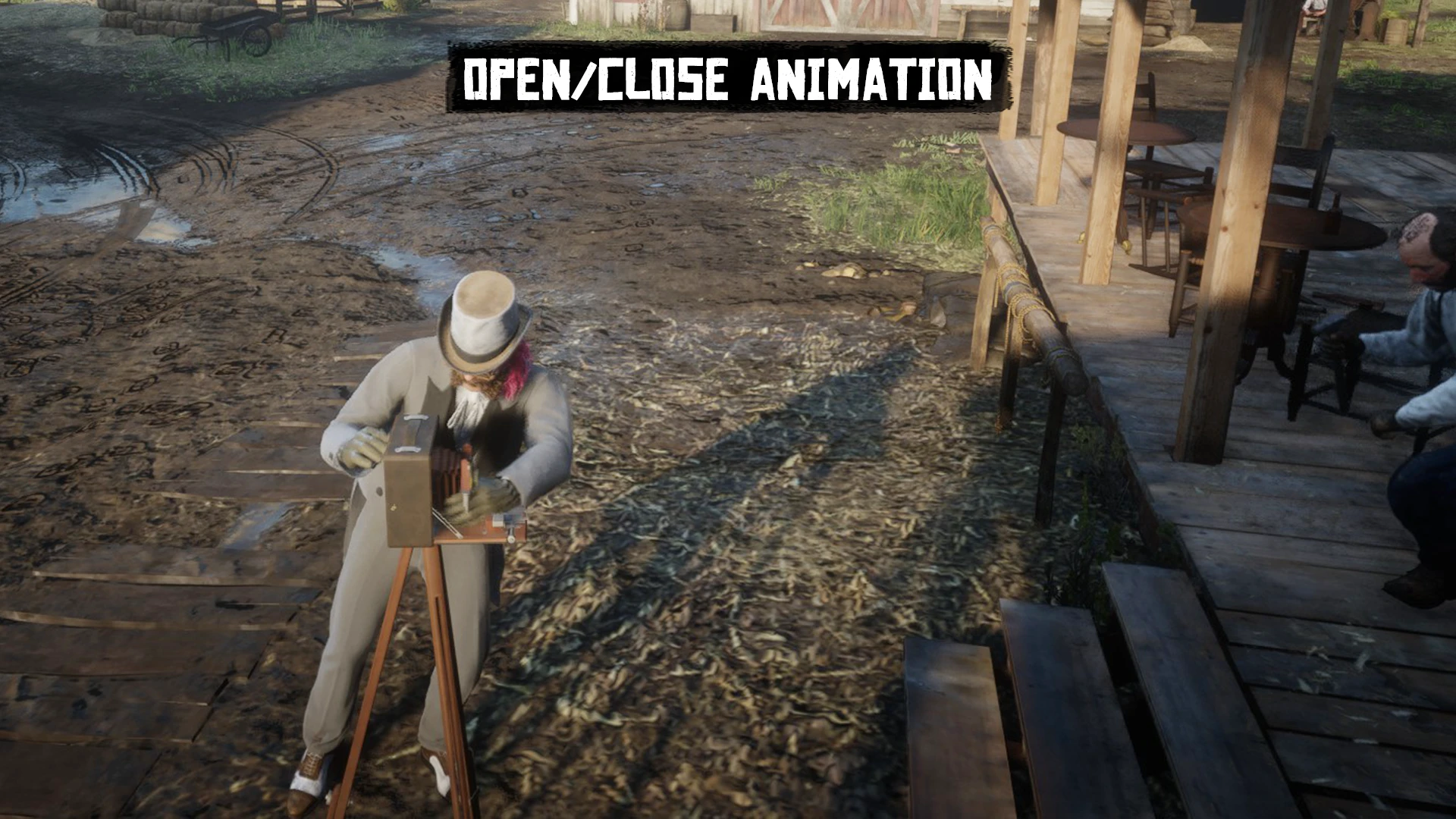 Opening and closing animations.