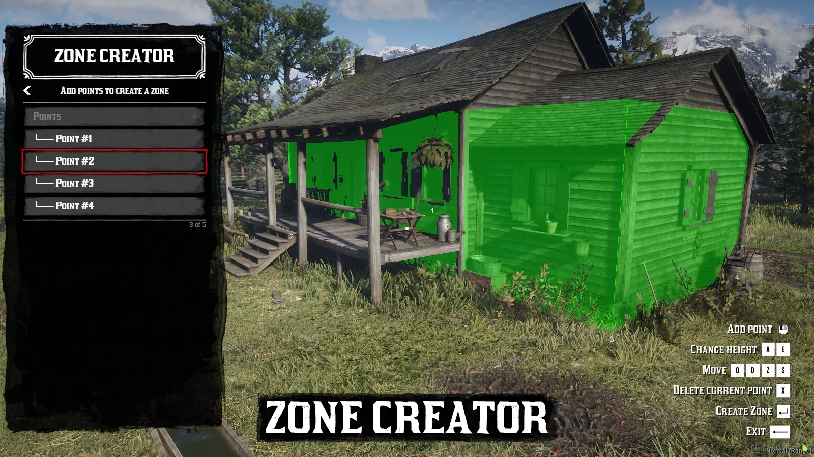 Easy-to-define zones for property