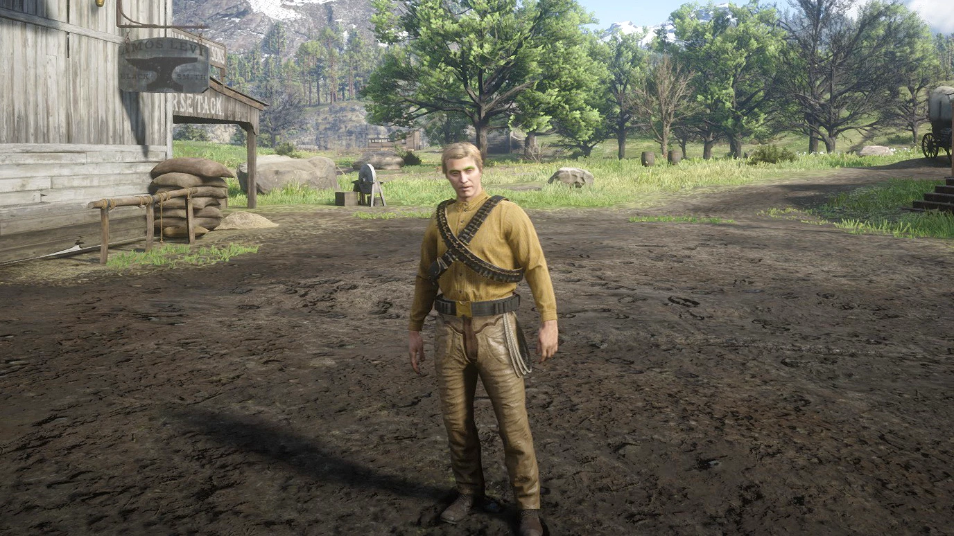 Lasso on the male belt for RedM server Lasso on the male belt for RedM server