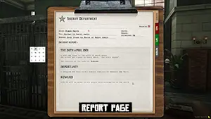 Report page of the MDT script, RedM Report page of the MDT script, RedM