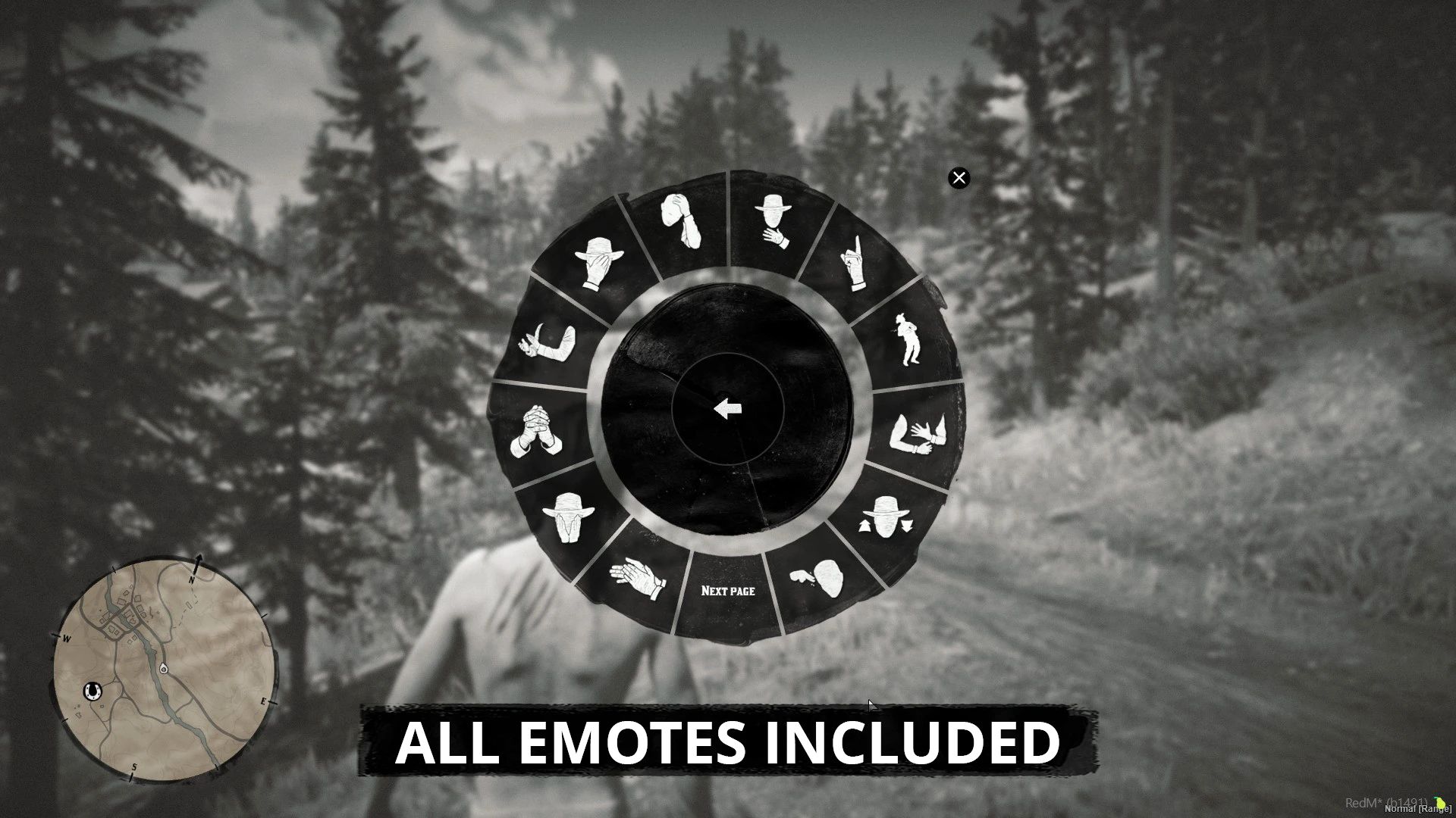 All Red Dead Redemption emotes are includes in the radial menu. All Red Dead Redemption emotes are includes in the radial menu.