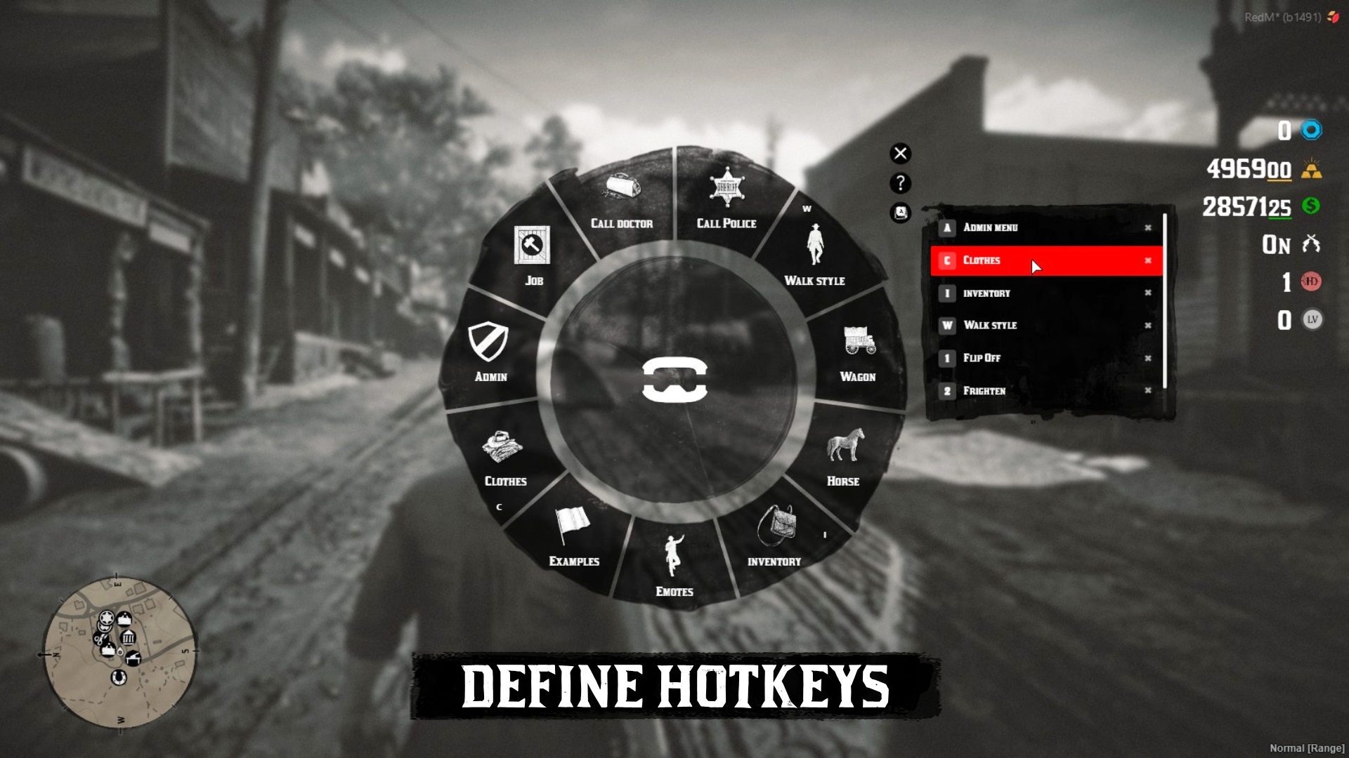 Hotkeys system (bind actions to keys)