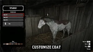 Custom coat color for Horse, Red Dead Redemption II