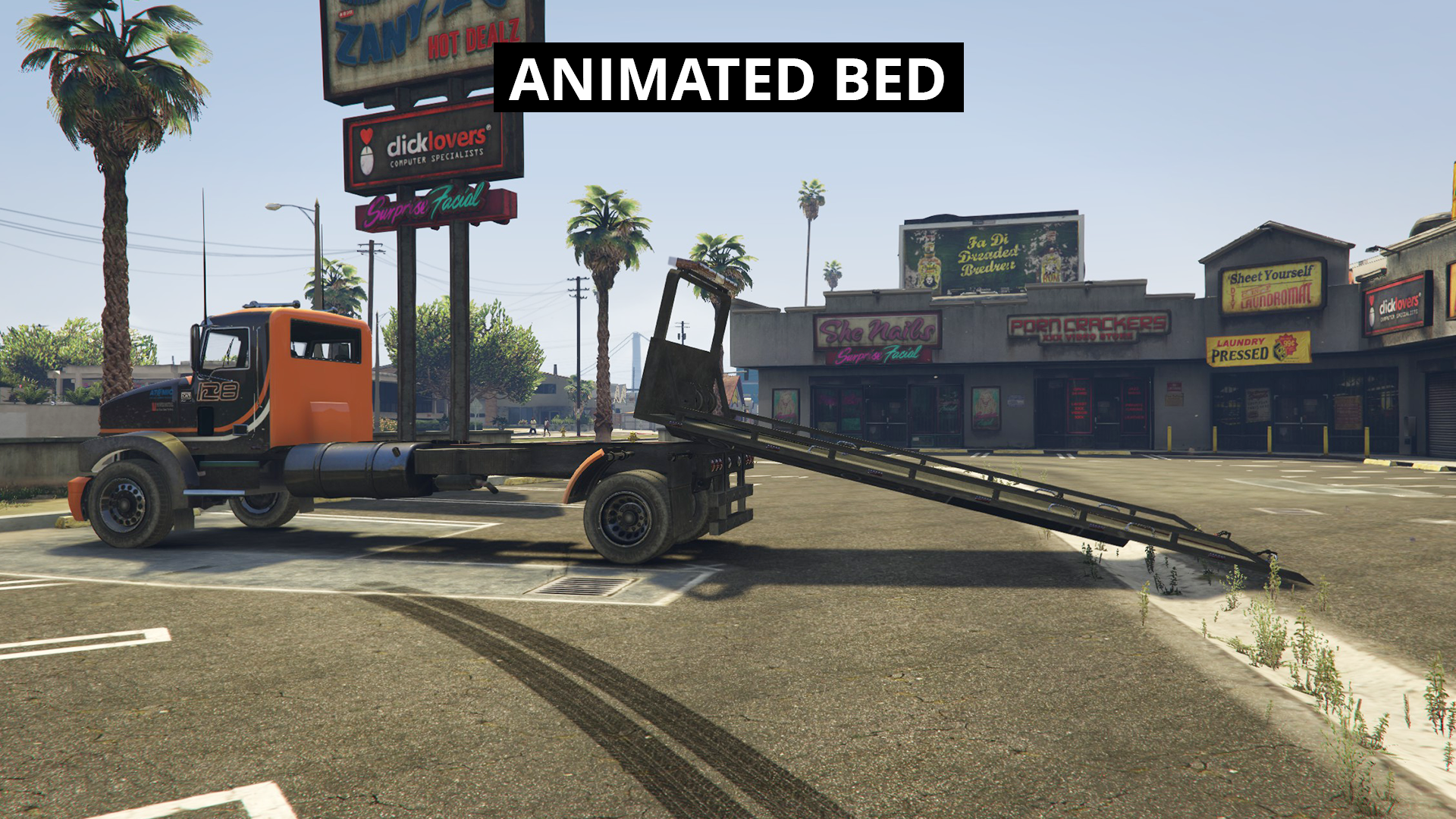 Animated bed-  Tow Truck FiveM